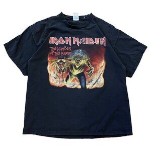 Vintage 2005 Iron Maiden The Number Of The Beast T Shirt Sz XL Y2K Heavy Metal